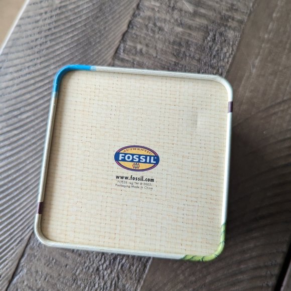 Fossil Watch Women's Small Petite Two Toned Date CZ Bling with Tin - Picture 6 of 6